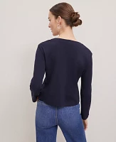 Ann Taylor Weekend Collection Lace-Up Top Women's