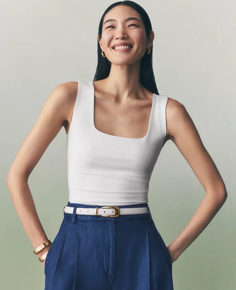 Ann Taylor Square Neck Tank Top Women's