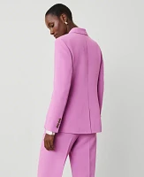 Ann Taylor The Petite Two-Button Blazer Fluid Crepe Orchid Glow Women's