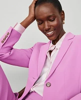 Ann Taylor The Petite Two-Button Blazer Fluid Crepe Orchid Glow Women's