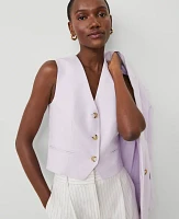 Ann Taylor Petite Tailored Vest Orchid Hush Women's