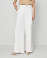 Ann Taylor The Modern Wide-Leg Trouser Pant Winter White Women's