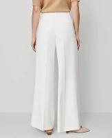 Ann Taylor The Modern Wide-Leg Trouser Pant Winter White Women's