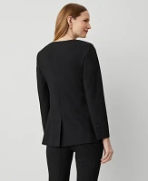 Ann Taylor The Petite Curved Hem Jacket Seasonless Stretch Women's