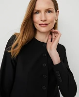 Ann Taylor The Petite Curved Hem Jacket Seasonless Stretch Women's