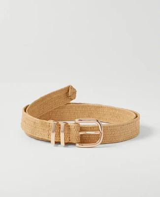 Ann Taylor Straw Trouser Belt Natural Women's