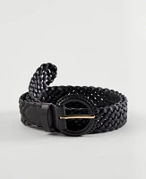 Ann Taylor Covered Buckle Woven Belt Women's