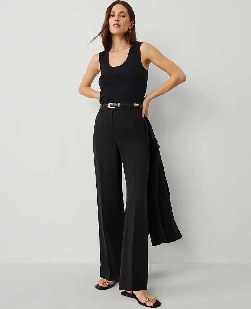 Ann Taylor The Straight Trouser Pant Twill Women's
