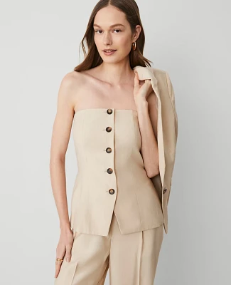 Ann Taylor Strapless Vest Sands Edge Women's