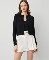 Ann Taylor Petite Cropped Open Cardigan Women's