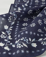 Ann Taylor Weekend Collection Petaled Square Scarf Night Sky Women's