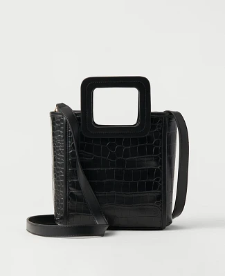 Ann Taylor Embossed Handle Crossbody Bag Women's