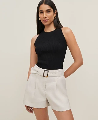 Ann Taylor Ribbed Halter Sweater Shell Top Women's