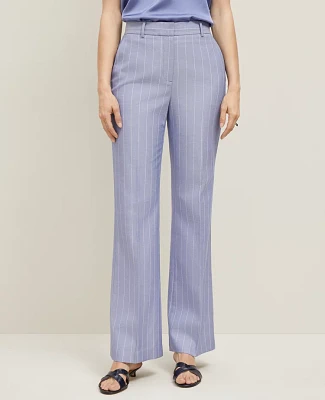 Ann Taylor The Flare Trouser Pant Pinstripe — Curvy Fit Velvet Morning Women's