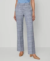 Ann Taylor The Bridgette Pant Plaid Faded Denim Women's