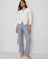 Ann Taylor The Bridgette Pant Plaid Faded Denim Women's