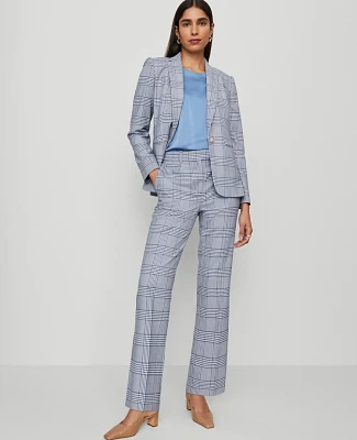 Ann Taylor The Bridgette Pant Plaid Faded Denim Women's