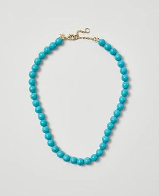 Ann Taylor Beaded Turquoise Necklace Turquoise Ocean Women's
