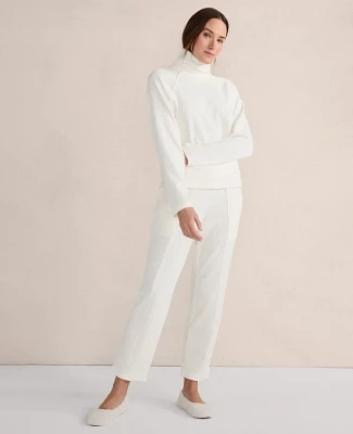 Ann Taylor Haven Well Within Corduroy Velour Drawstring Pants Size 2XL Ivory Women's