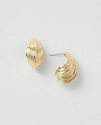 Ann Taylor Textured Teardrop Earrings Goldtone Women's