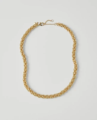 Ann Taylor Metal Chain Chunky Necklace Women's