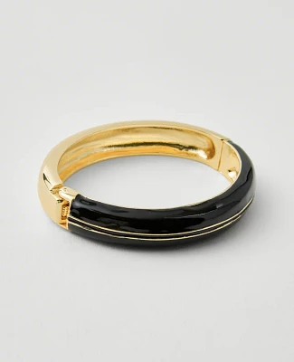 Ann Taylor Acetate Hinged Cuff Bracelet Goldtone Women's