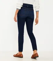 Petite Curvy High Rise Skinny Jeans Classic Dark Indigo Wash