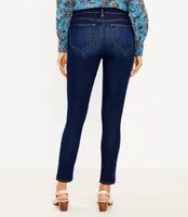 Curvy Mid Rise Skinny Jeans Classic Dark Indigo Wash