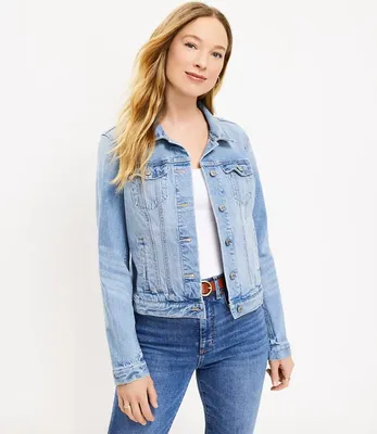 Denim Trucker Jacket Light Mid Indigo Wash