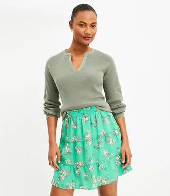 Petite Bloom Ruffle Tiered Skirt