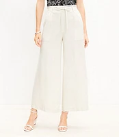 Tall Breezy Wide Leg Pants Linen Blend