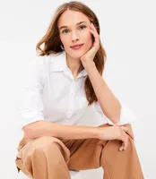 Cotton Blend Everyday Relaxed Pocket Shirt