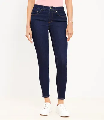 Tall Curvy Mid Rise Skinny Jeans Dark Rinse