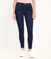 Tall Curvy Mid Rise Skinny Jeans Dark Rinse