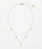 Demi Fine Sparkle Scattered Drop Necklace