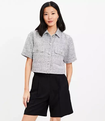 Tweed Short Sleeve Jacket