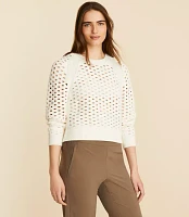 Lou & Grey Mesh Sweater