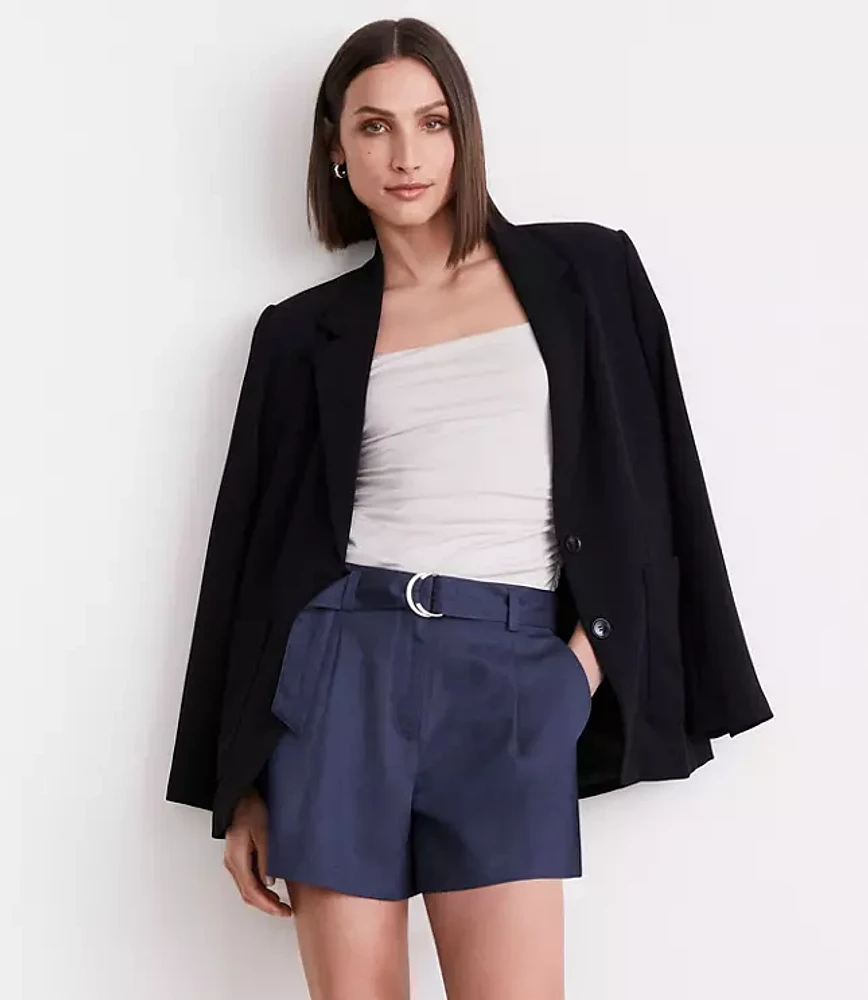 LOFT Versa 360 Knit Ruched Square Neck Bodysuit