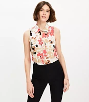 Gardenia Double Tie Collared Shell