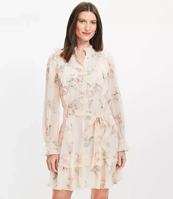 Floral Ruffle Mini Dress