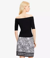 Ribbed Off The Shoulder Sweater