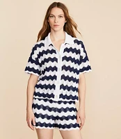 Lou & Grey Wavy Pointelle Shirt