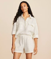 Lou & Grey Flecked Triple Cloth Pocket Shirt