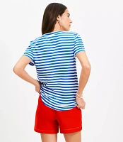 Striped Everyday V-Neck Tee