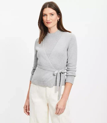 Layered Wrap Sweater