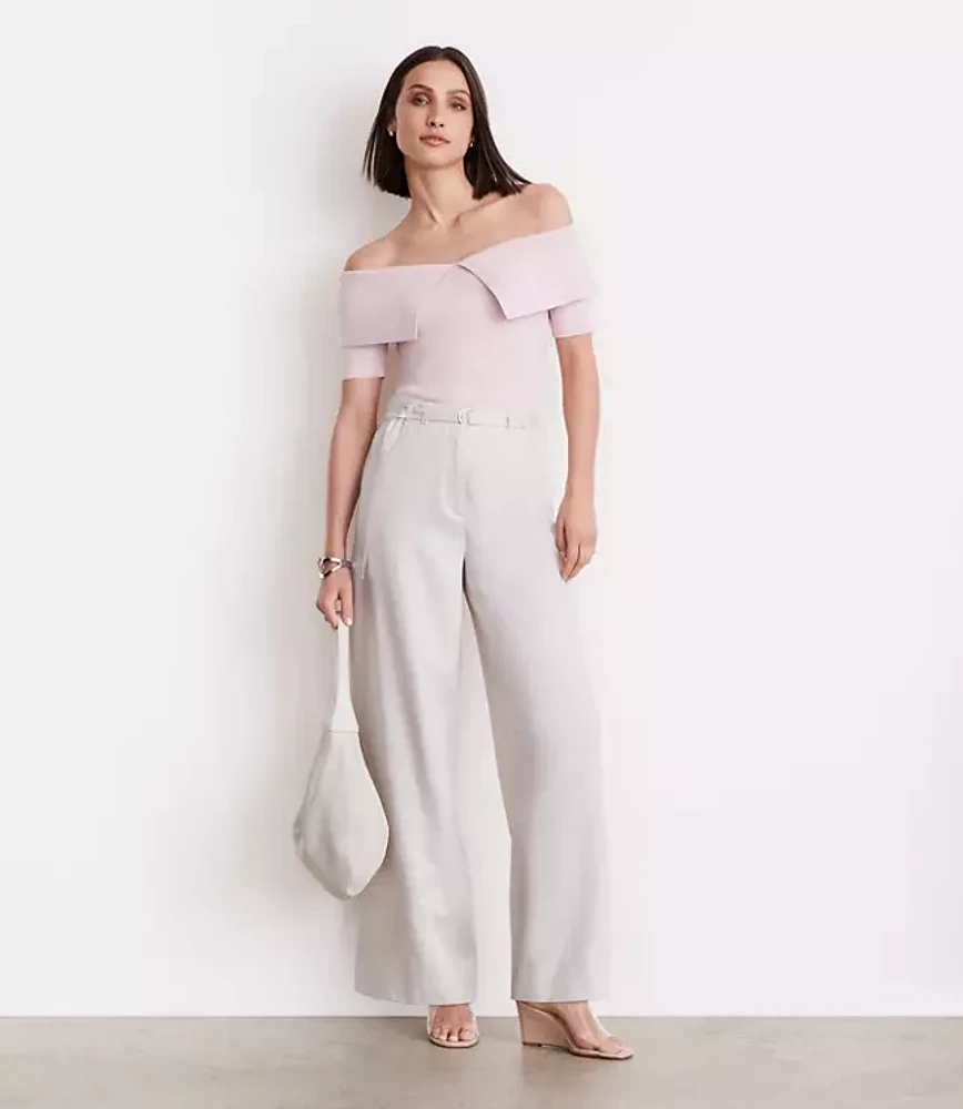 LOFT Versa Foldover Off The Shoulder Sweater