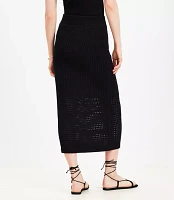 Petite Textured Midi Sweater Skirt