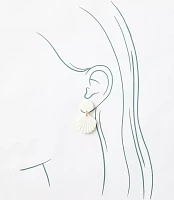 Mother Of Pearl Shell Drop Earrings