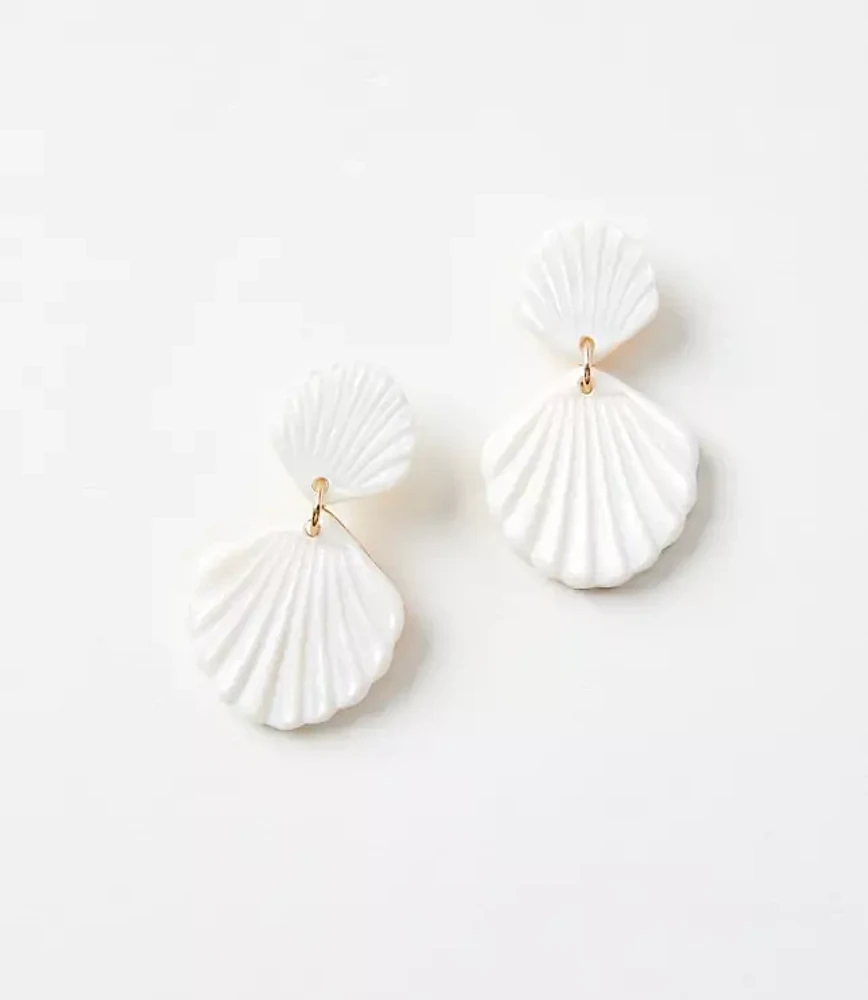Mother Of Pearl Shell Drop Earrings