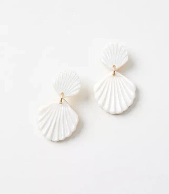 Mother Of Pearl Shell Drop Earrings